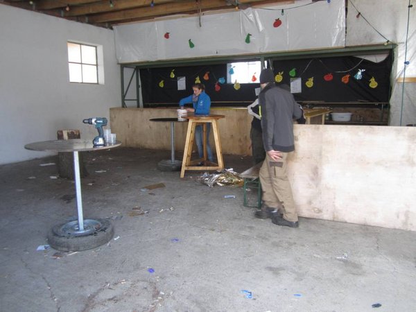 Mostkost zusammenräumen